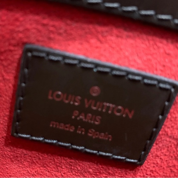 LUIS VUITTON RIVOLI DAMIER EBENE MM TOTE HANDBAG AUTHENTIC PRE-OWNED - Picture 4 of 6